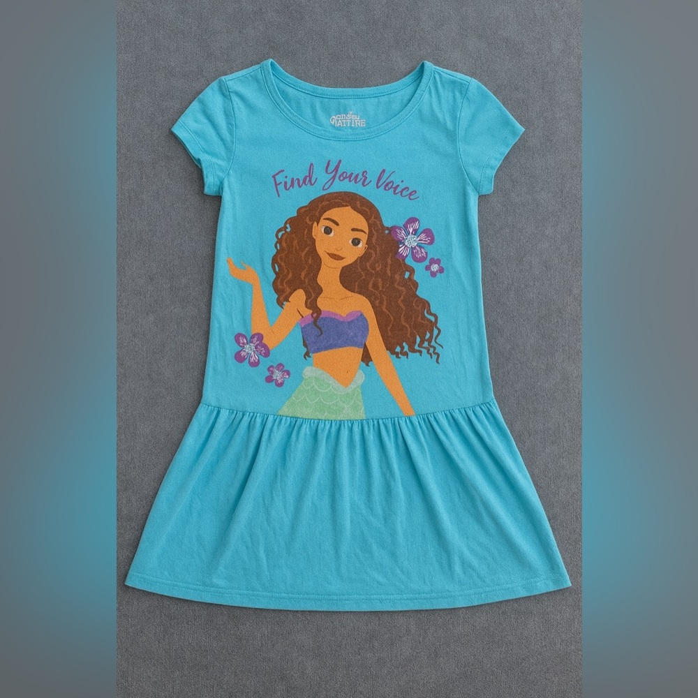 Disney The Little Mermaid Blue Dress - Size 7-8 (Girls)